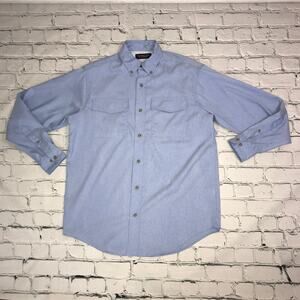 Roundtree & Yorke Blue Button Down Shirt